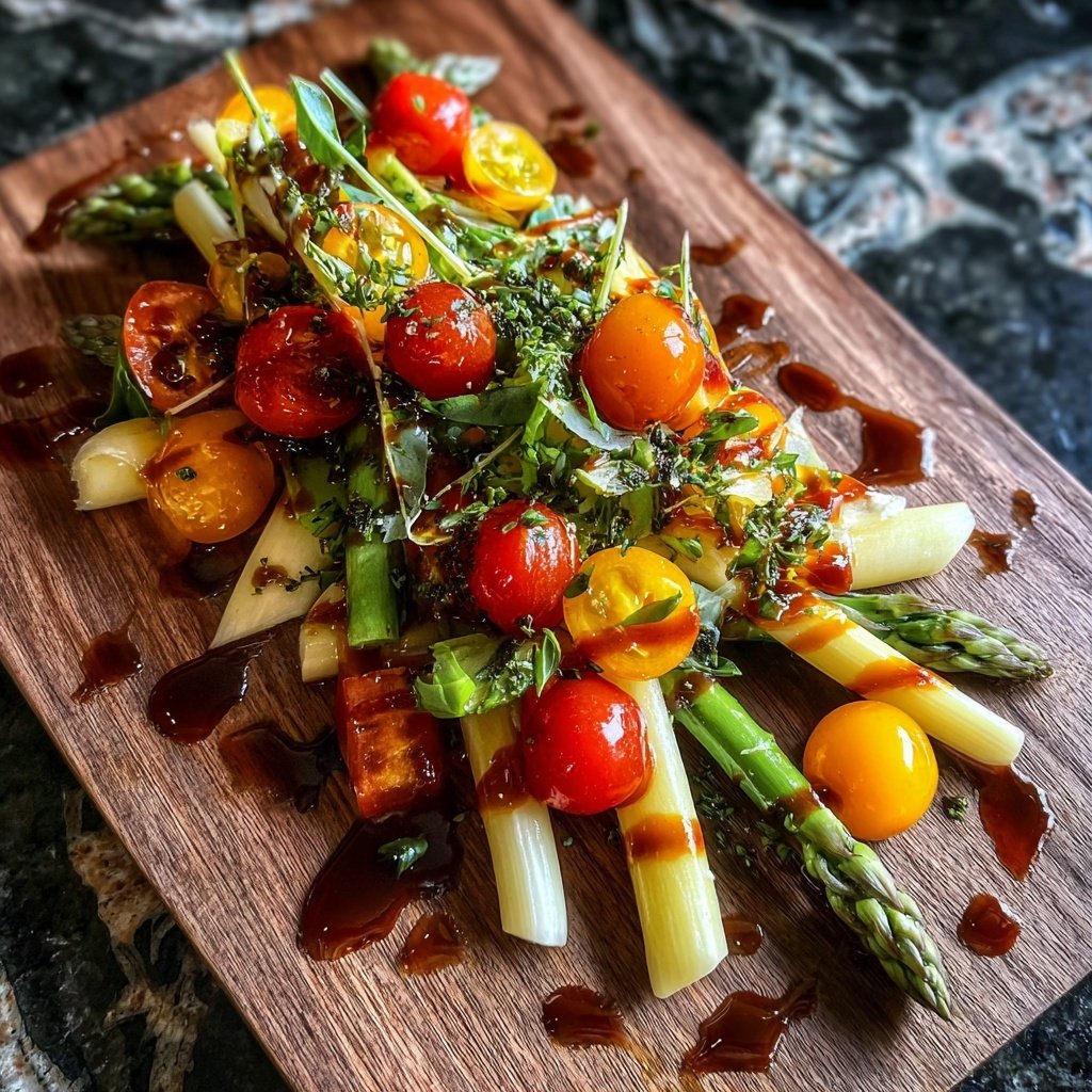 Grüner Spargel Salat