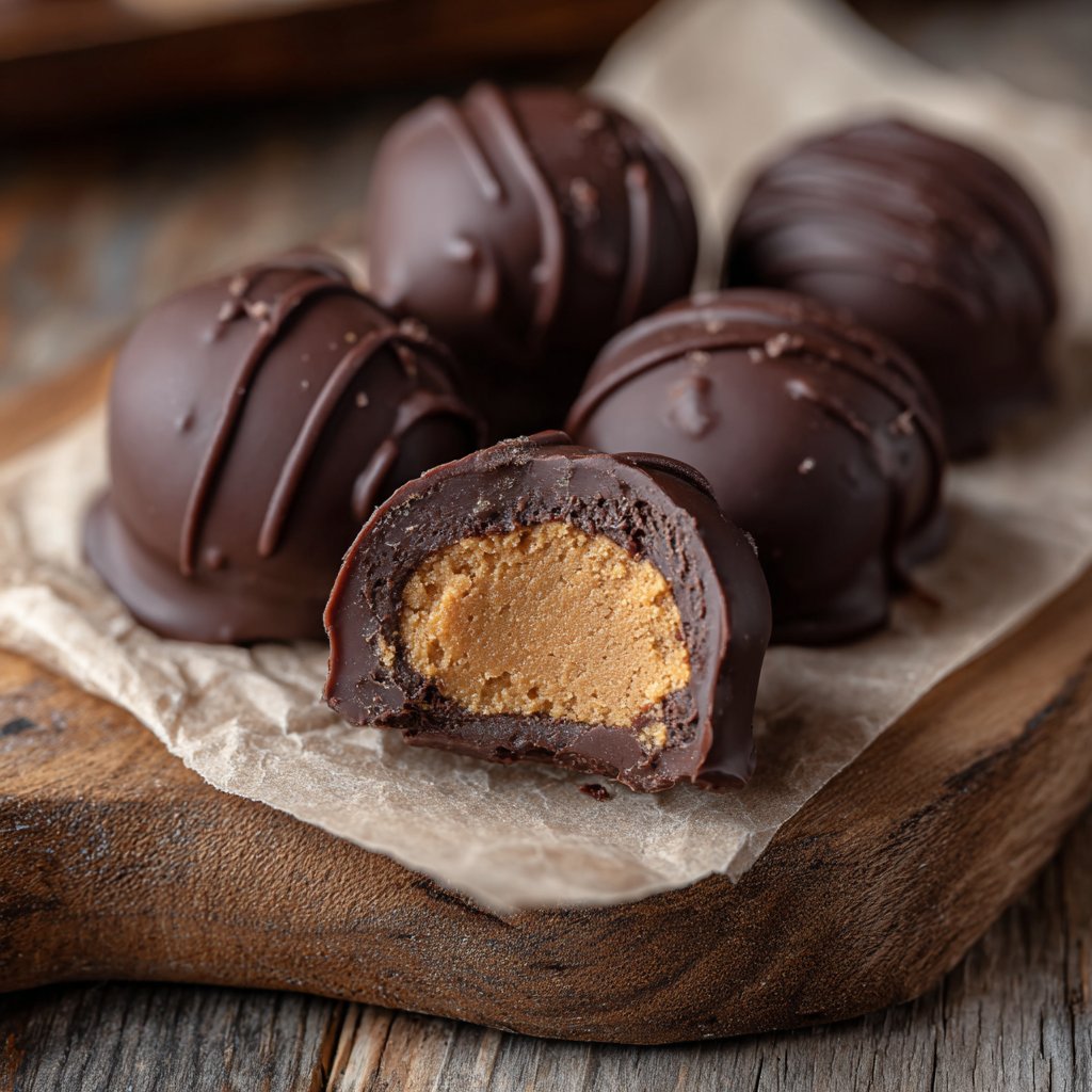 Pralinen mit Nougatfüllung