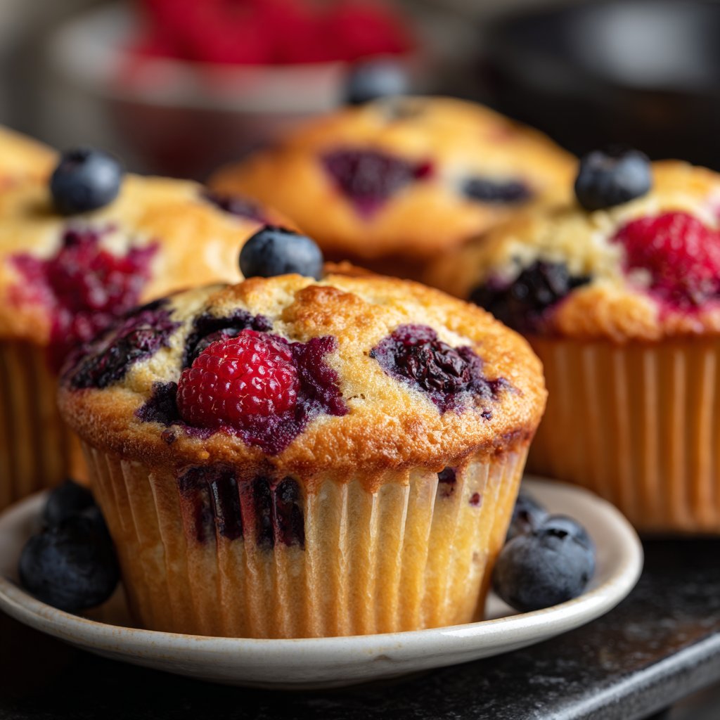 Muffins mit Beerenmix