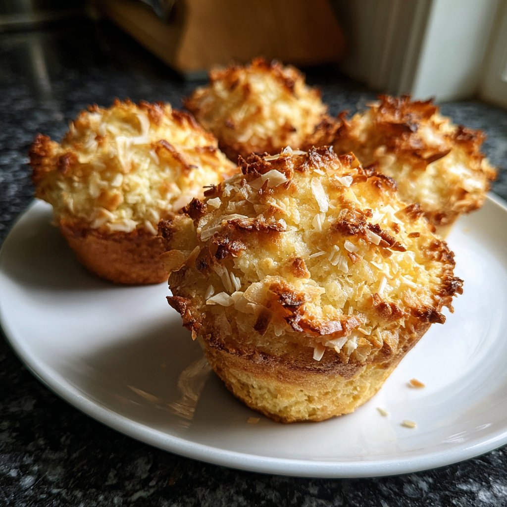 Muffins mit Kokosflocken