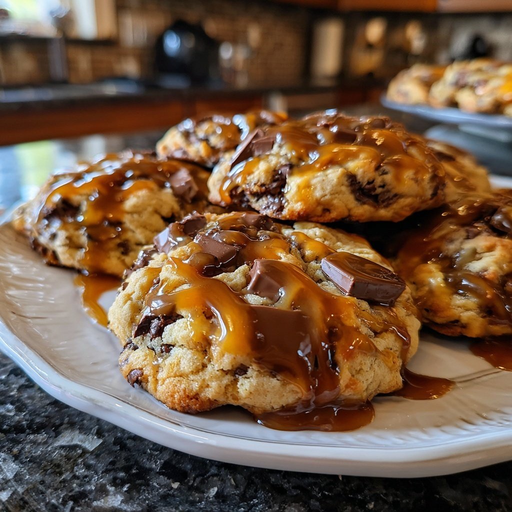 Cookies mit Salzkaramell