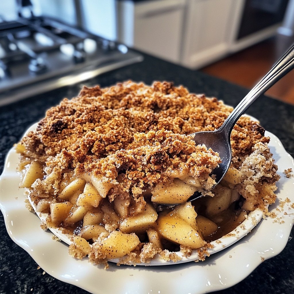 Veganer Apfel-Crumble