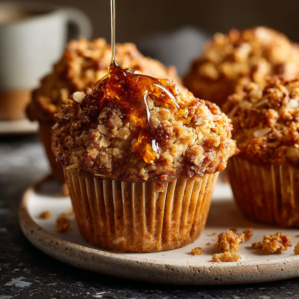 Muffins mit Mandeln und Honig