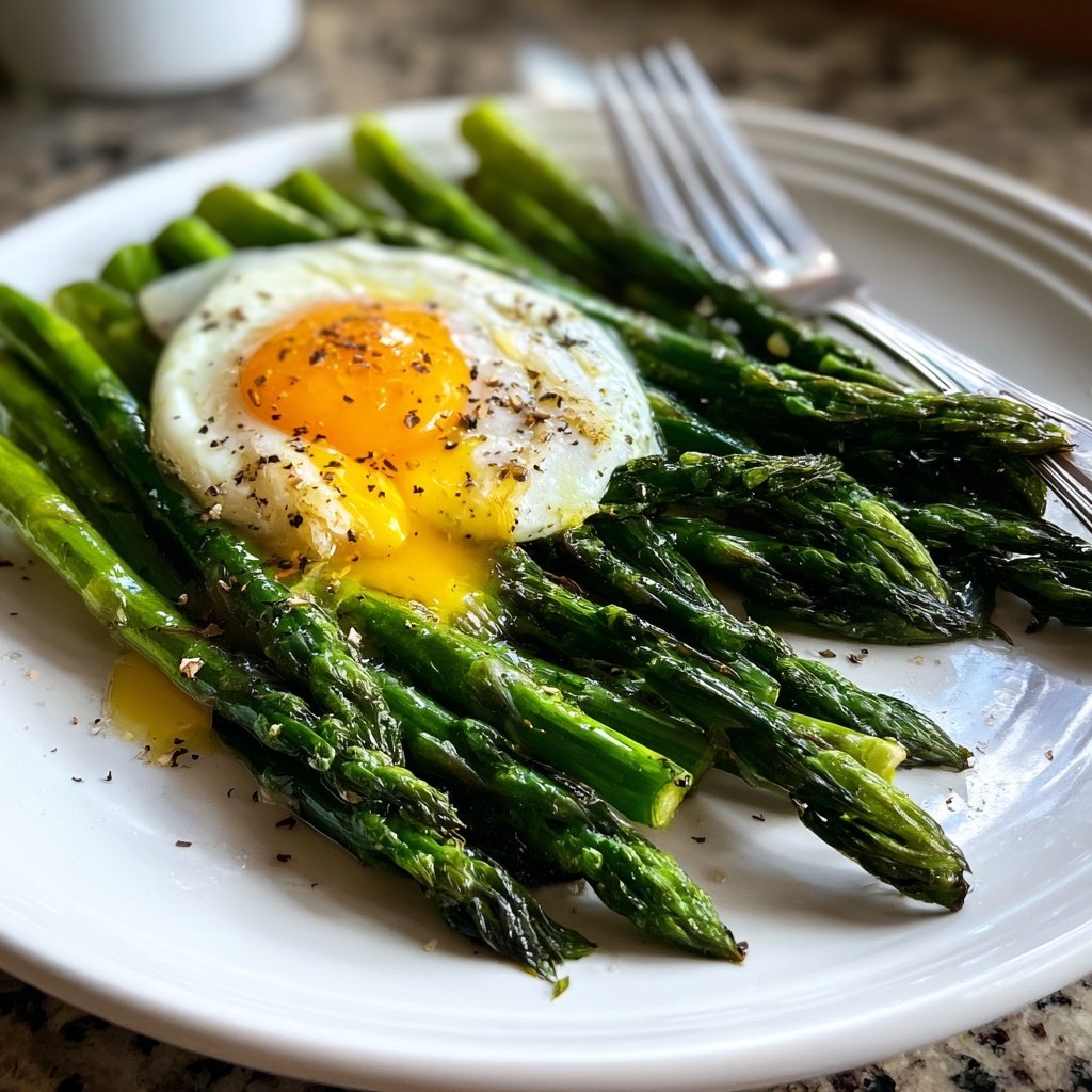 Grüner Spargel Mit Ei
