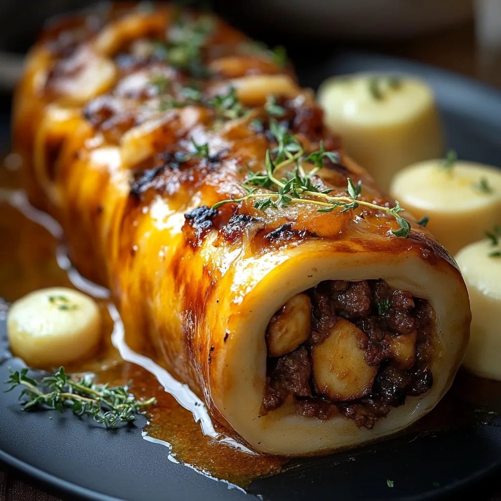 Hackfleisch-Käse-Rolle