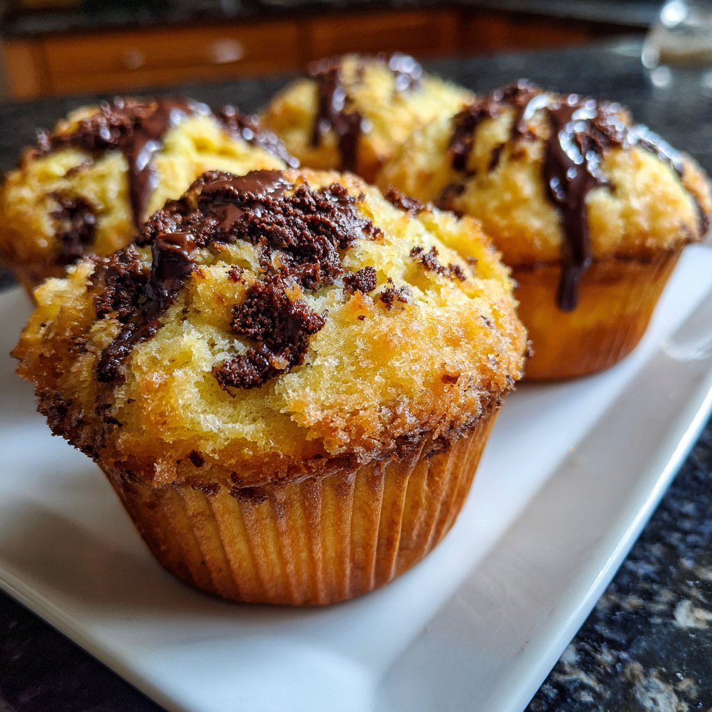 Muffins mit Kakao und Orange